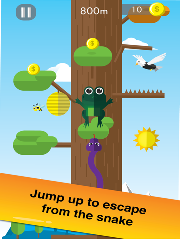 Ảnh chụp màn hình của Crazy Frog Jump Tap Escape iPad 
