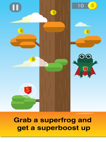 Ảnh chụp màn hình của Crazy Frog Jump Tap Escape iPad 
