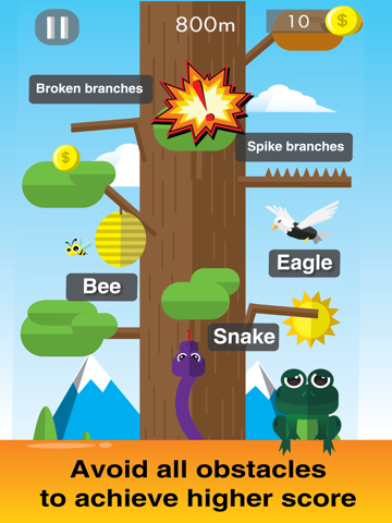 Ảnh chụp màn hình của Crazy Frog Jump Tap Escape iPad 