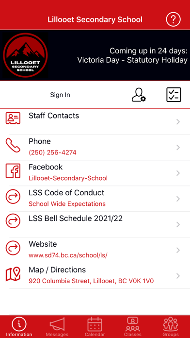 Lillooet Secondary School Screenshots