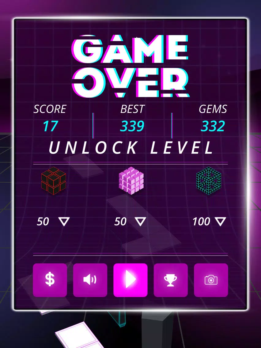 Tangkapan layar Neon Horizon iPad 