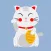 Animated LUCKy Cat Maneki Neko Money Stickers Pack