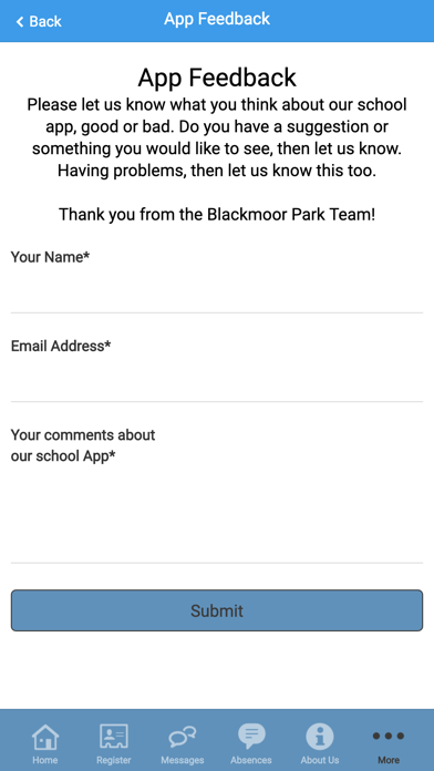 Blackmoor Park Infant School. Screenshots