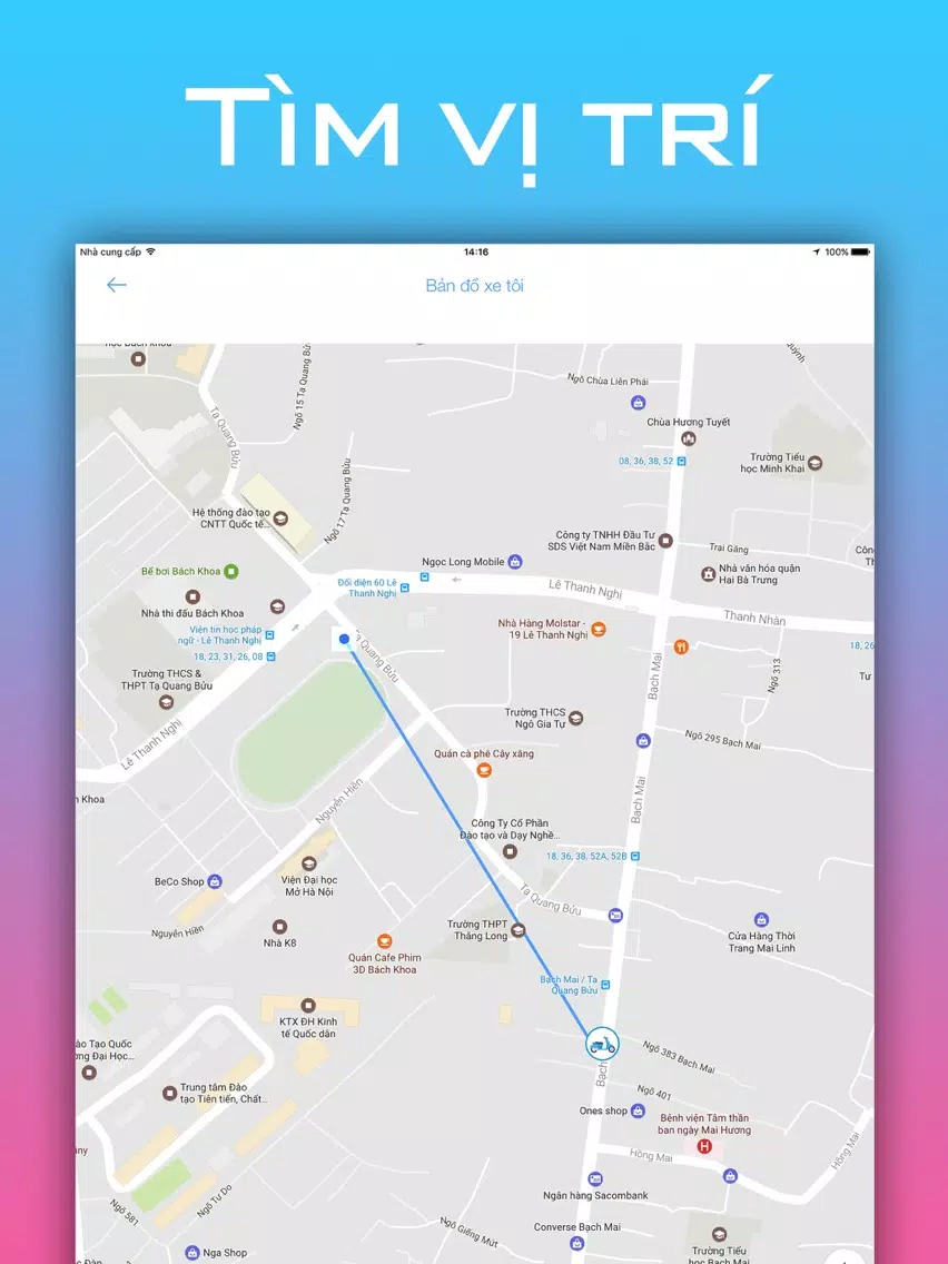 Tìm xe - Tìm vị trí xe của bạn iPad Screenshots