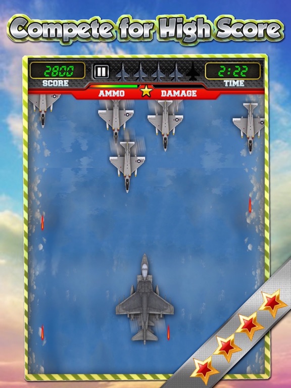 Jet Combat Air War Fighter Plane Free Games iPad  স্ক্রিনশট