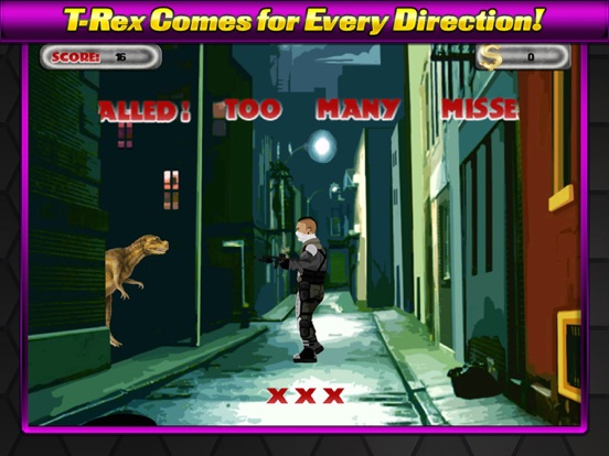 Tangkapan layar Killer T-Rex Shooting Combat iPad 