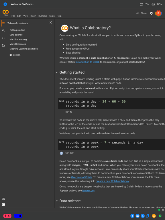 Programming Notebook PRO iPad 应用截图