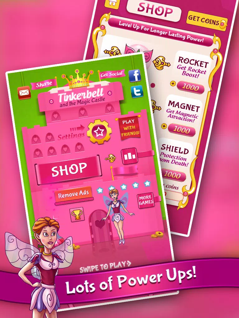 TinkerBell and the Magic Castle - PRO Multiplayer Cute Fairy Adventure Game iPad Screenshots