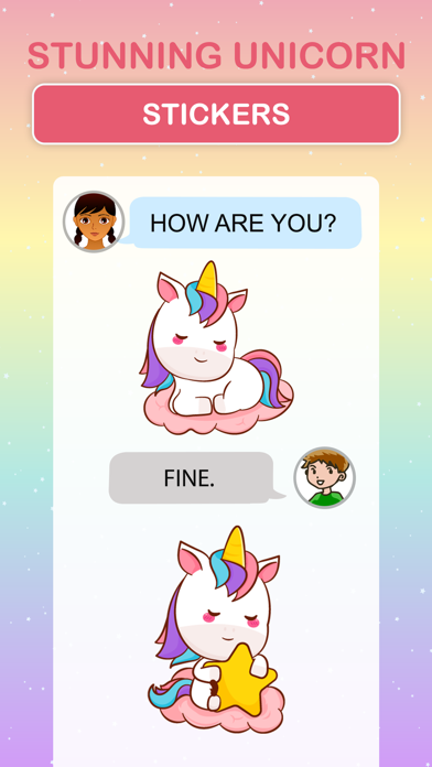 Stunning Unicorn Stickers Screenshots