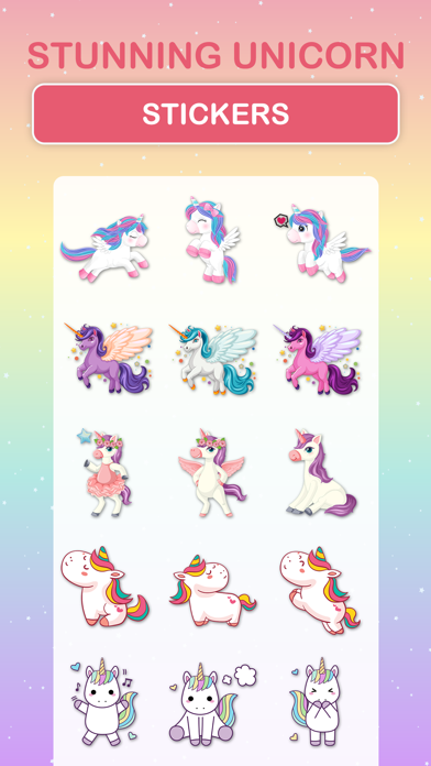 Stunning Unicorn Stickers Screenshots