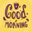 Good Morning Coffee Sticker