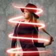 3D Neon Spiral Photo Editor Fx