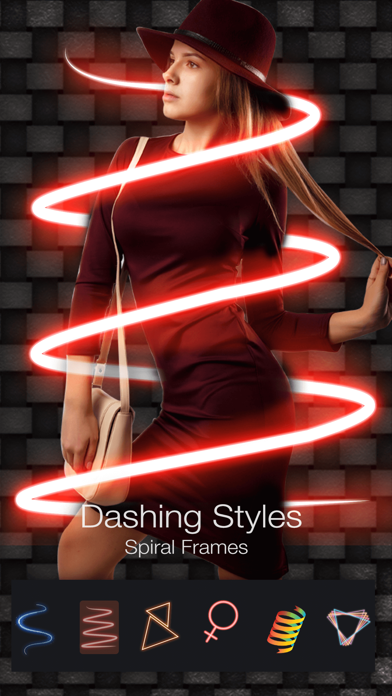 3D Neon Spiral Photo Editor Fx Screenshots