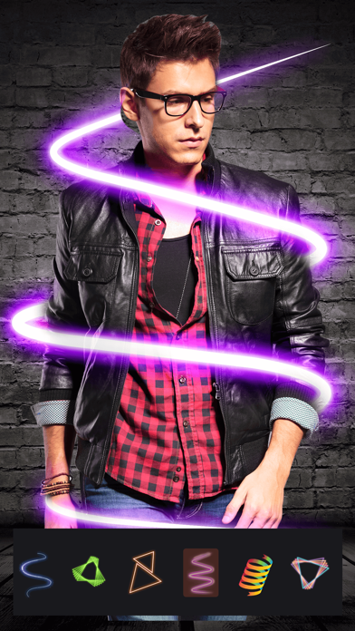 3D Neon Spiral Photo Editor Fx Screenshots