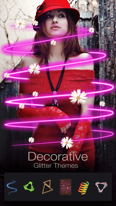 3D Neon Spiral Photo Editor Fx Screenshots