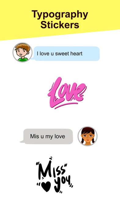 Typography Stickers Screenshots