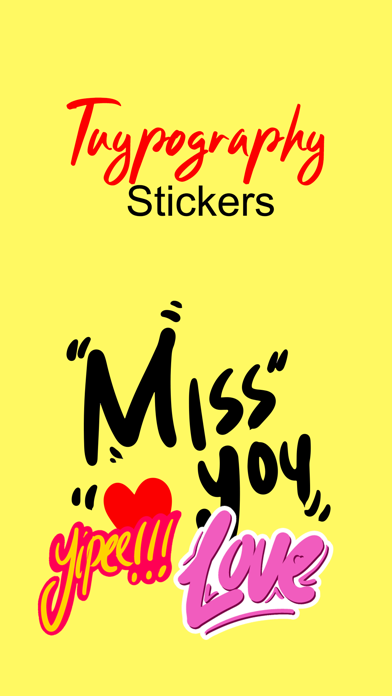 Typography Stickers Screenshots