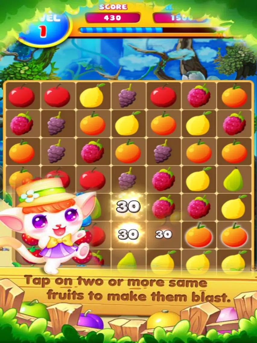 Fruit Combos Blash - Line Garden iPad Screenshots
