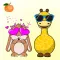 Appelsin Stickers - Animals Emoji - Animated