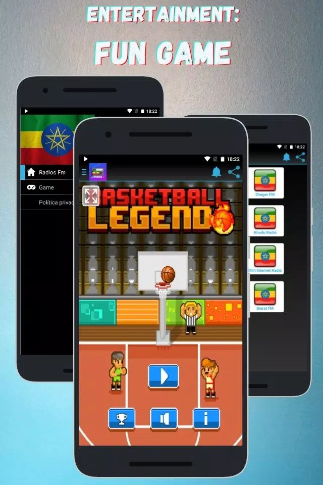 Ethiopian Radio All: Live Screenshots