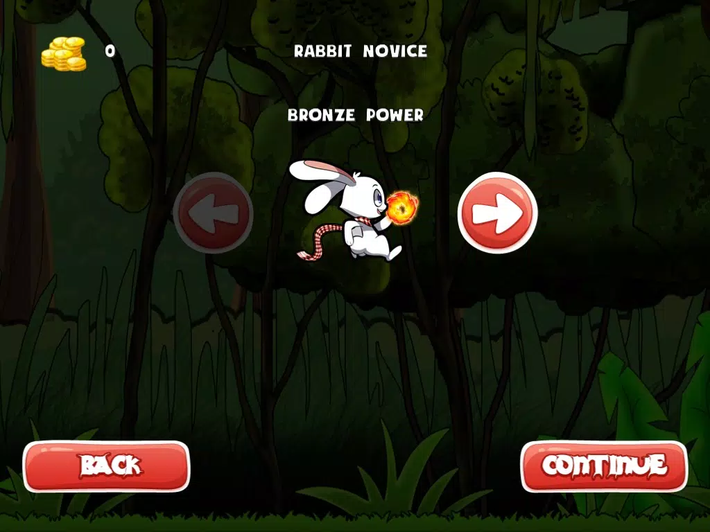 Bunny Jungle Jump & Fire Throw - Jumping Rabbit & Flying Burning Ball FREE FUN iPad Screenshots