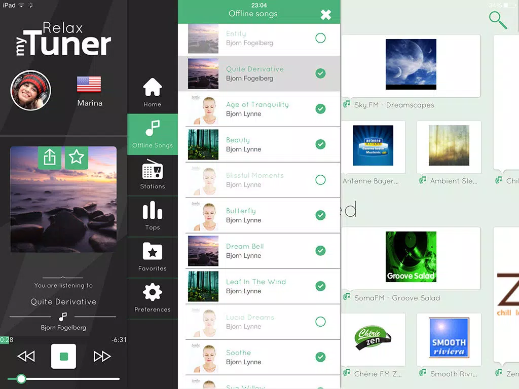 myTuner Relax Pro iPad Screenshots