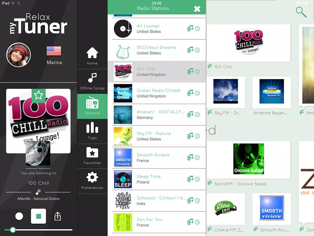 myTuner Relax Pro iPad Screenshots