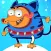 Dog on Snow Ball