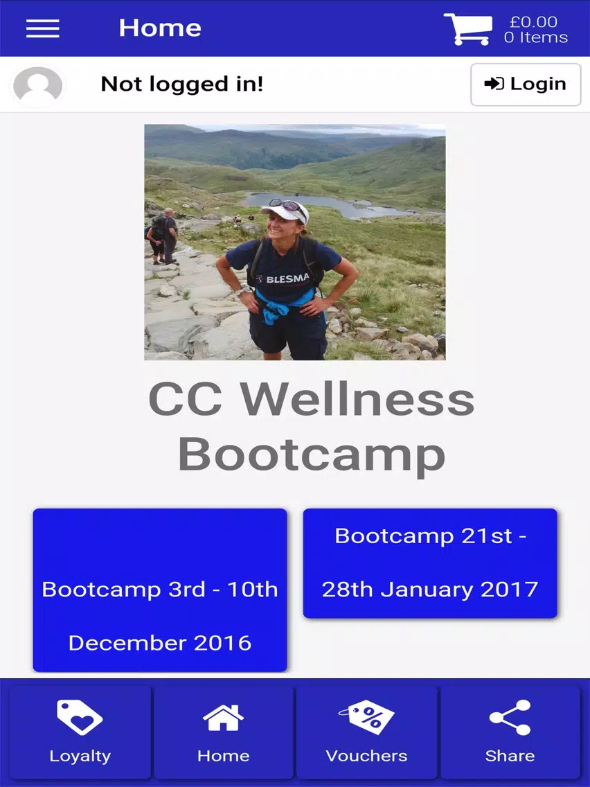 CC Wellness Bootcamp iPad Screenshots