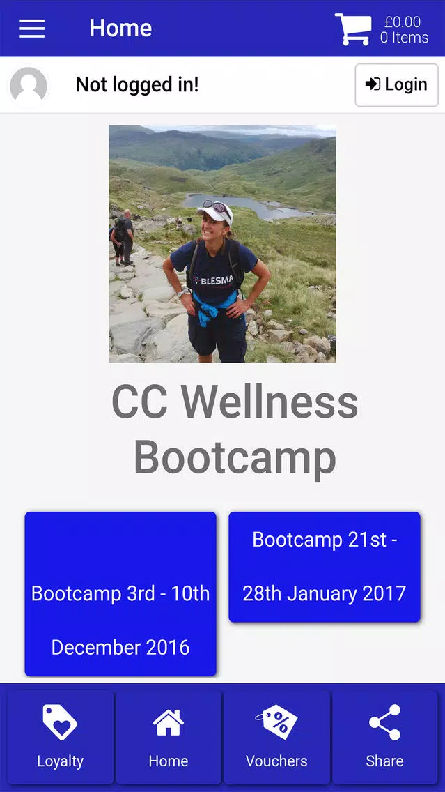 CC Wellness Bootcamp Screenshots