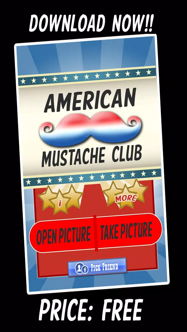 American Mustache Booth - Free Patriotic Photo App Screenshots