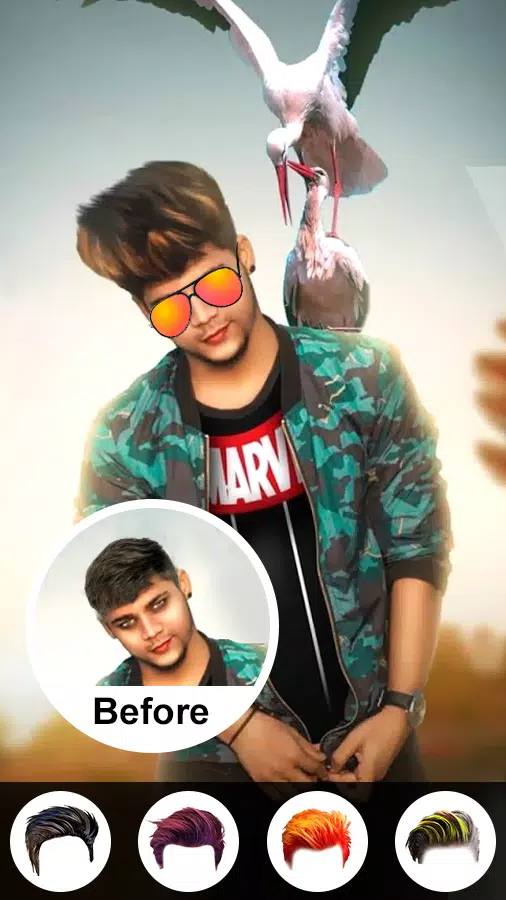 Man Hairstyle Photo Editor2024 Screenshots