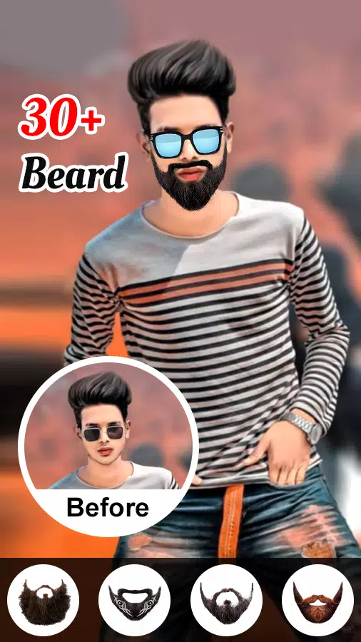 Man Hairstyle Photo Editor2024 Screenshots