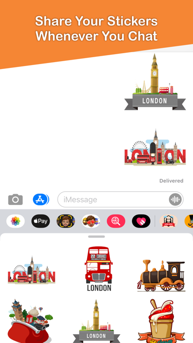 London Paris Stickers Pack Screenshots