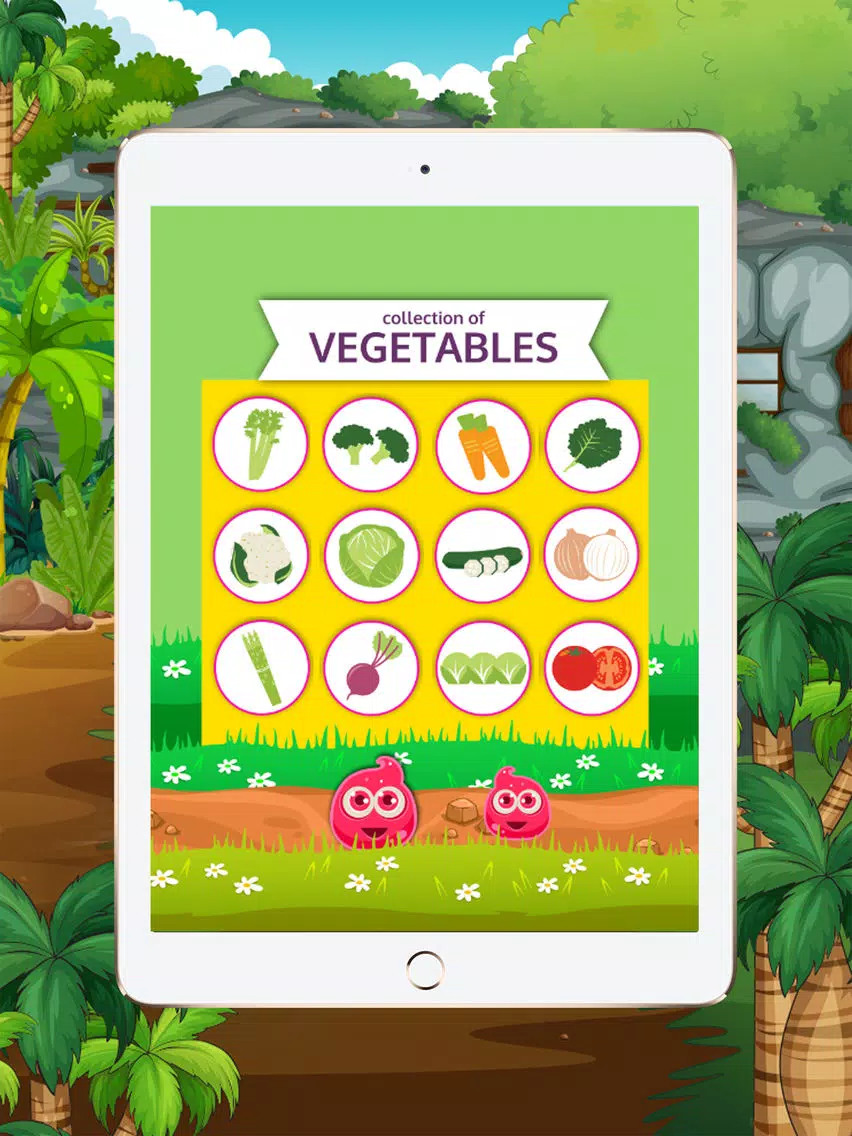 Learn English beginners : vegetables : learning games for kids - free!! iPad Screenshots