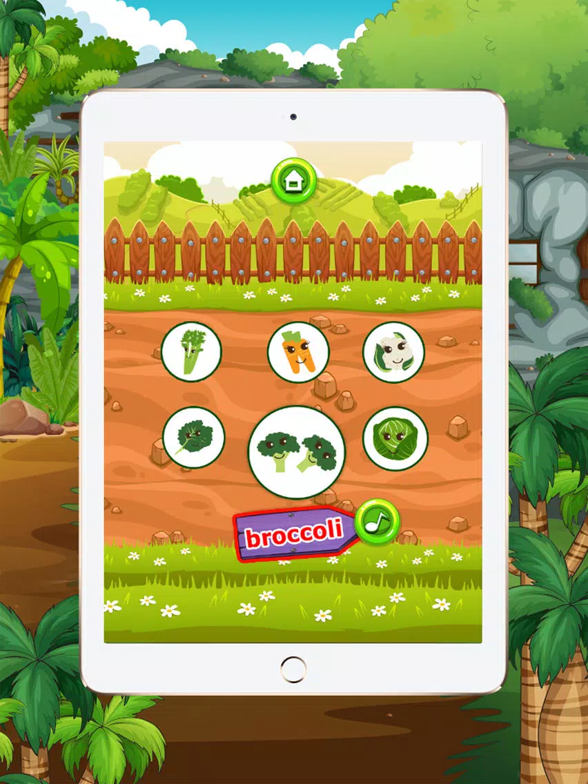 Learn English beginners : vegetables : learning games for kids - free!! iPad Screenshots