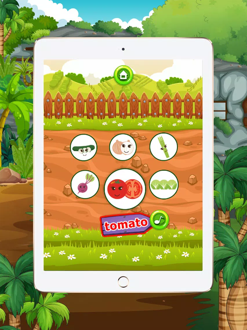 Learn English beginners : vegetables : learning games for kids - free!! iPad Screenshots