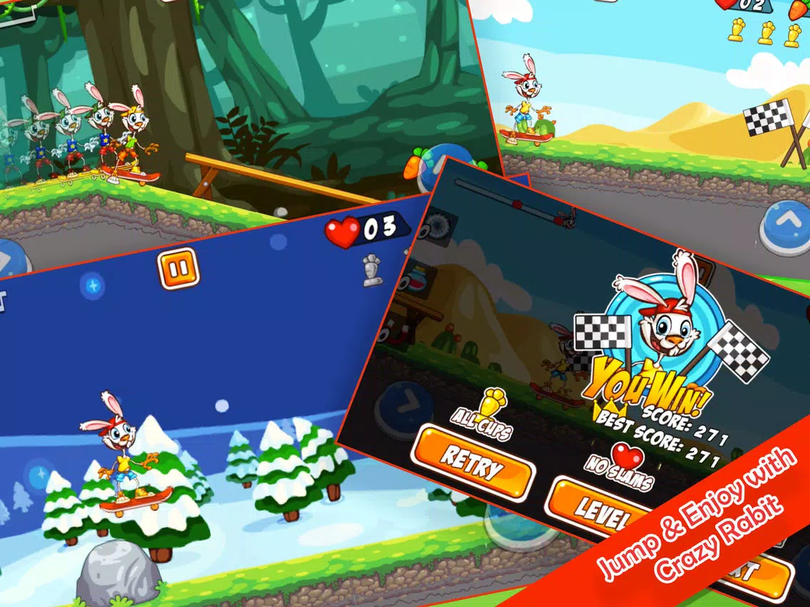 Zrzuty ekranu Play Rabbit Skater Dash -True Skating Champ Run! iPad 