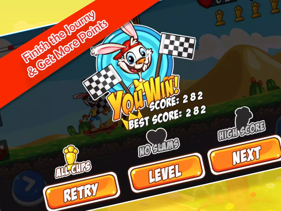 Zrzuty ekranu Play Rabbit Skater Dash -True Skating Champ Run! iPad 