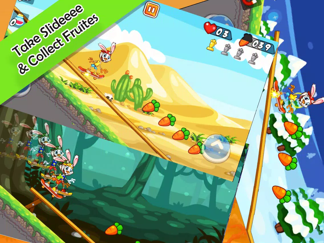 Zrzuty ekranu Play Rabbit Skater Dash -True Skating Champ Run! iPad 