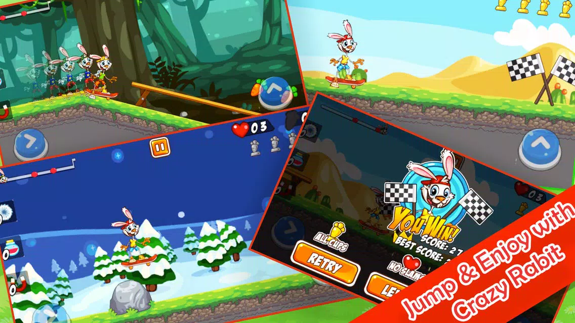 Zrzuty ekranu Play Rabbit Skater Dash -True Skating Champ Run!