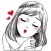 Doodle Girl Sticker