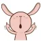 Pinky Rabbit Sticker