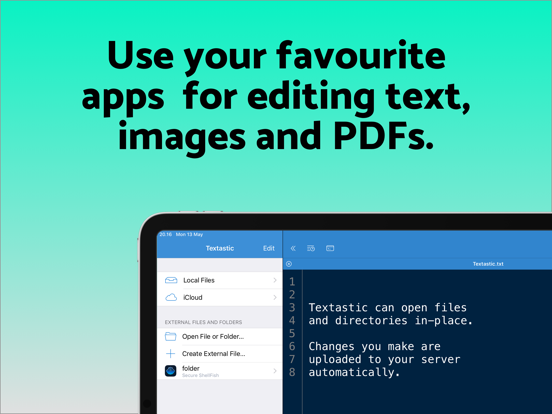 SSH Files – Secure ShellFish iPad Screenshots
