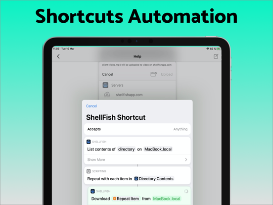 SSH Files – Secure ShellFish iPad Screenshots