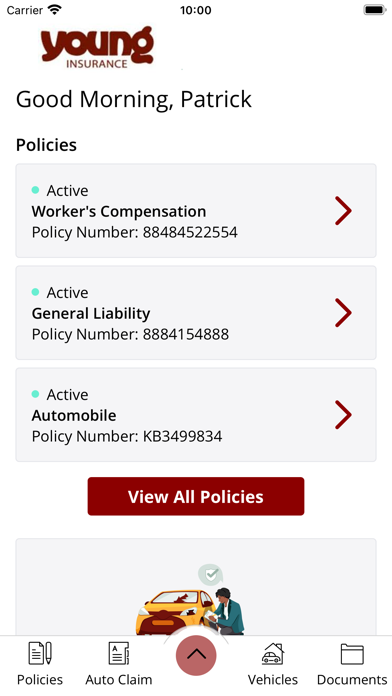 W A Young Insurance Online Screenshots