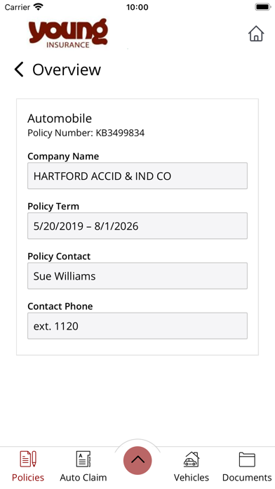 W A Young Insurance Online Screenshots