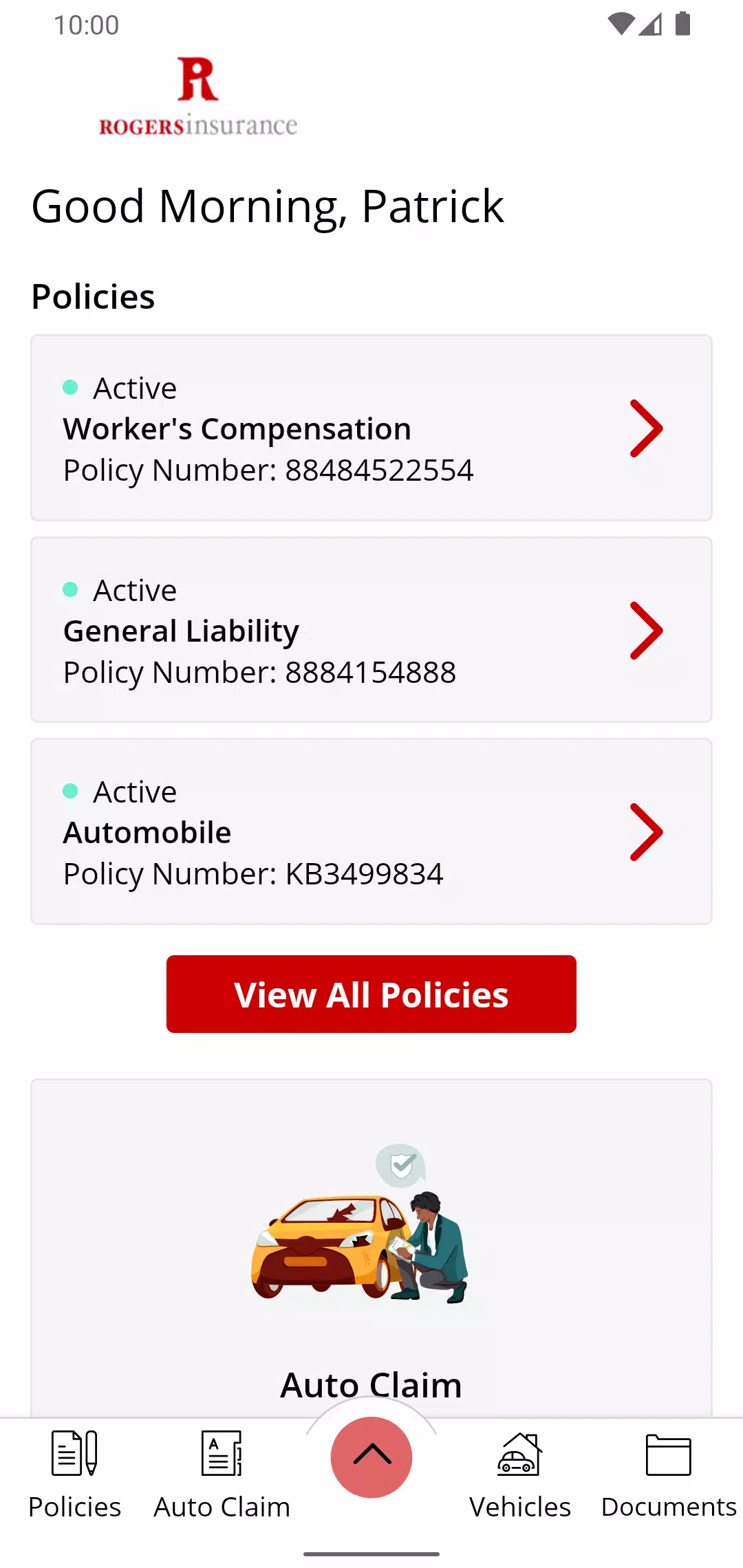 Rogers Insurance Agency Online Screenshots