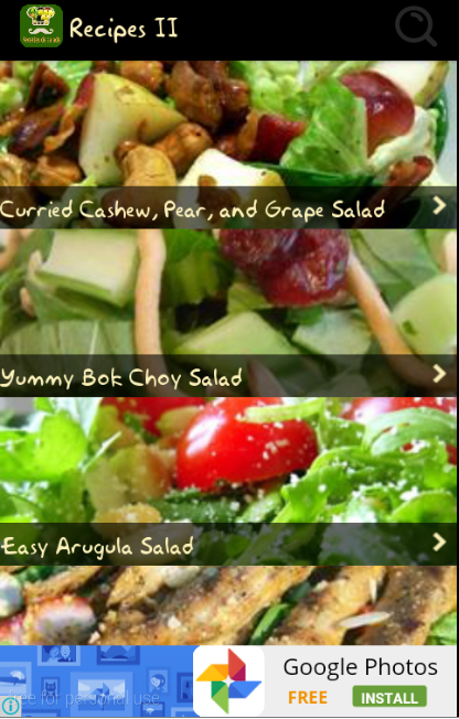 recettes de salade 2016 Screenshots