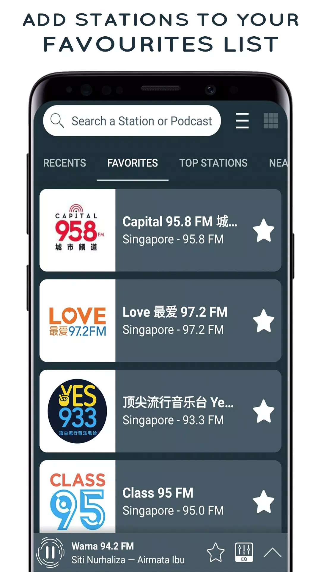 Radio Singapore - online radio Screenshots